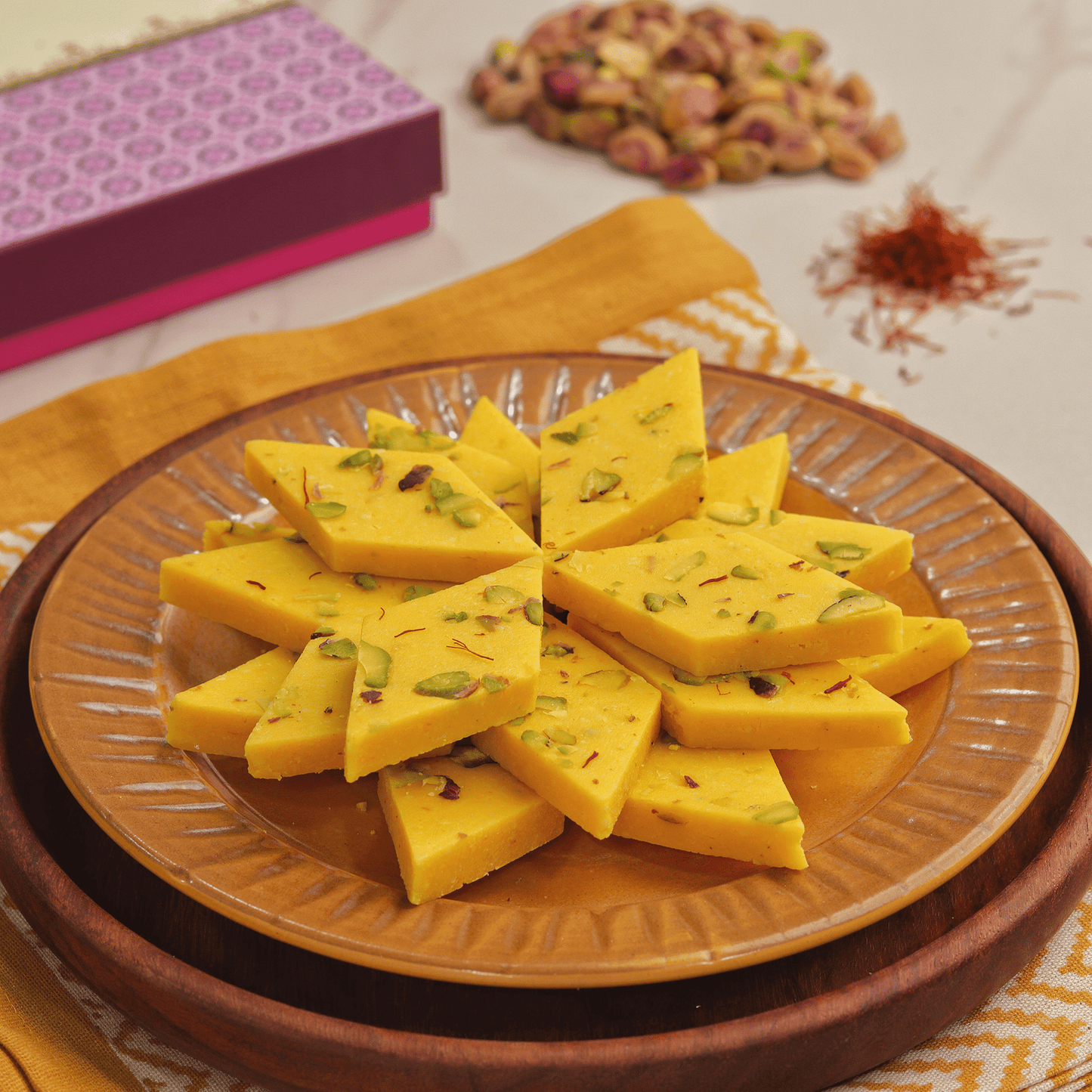 Kesar Kaju Katli bansiwala.co.in